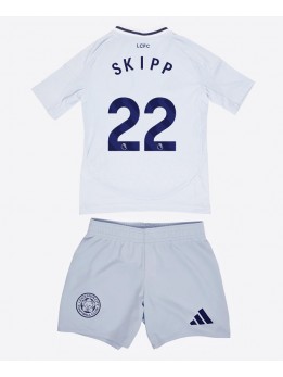 Detské Futbalové oblečenie Leicester City Oliver Skipp #22 2024-25 Krátky Rukáv - Tretina (+ trenírky)